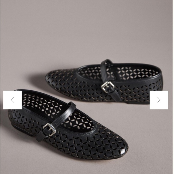 By Anthropologie Floral Cutout Flats - Picture 6 of 7